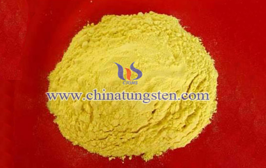 yellow tungsten oxide powder photo